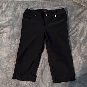 Elegant Black Women's Capris